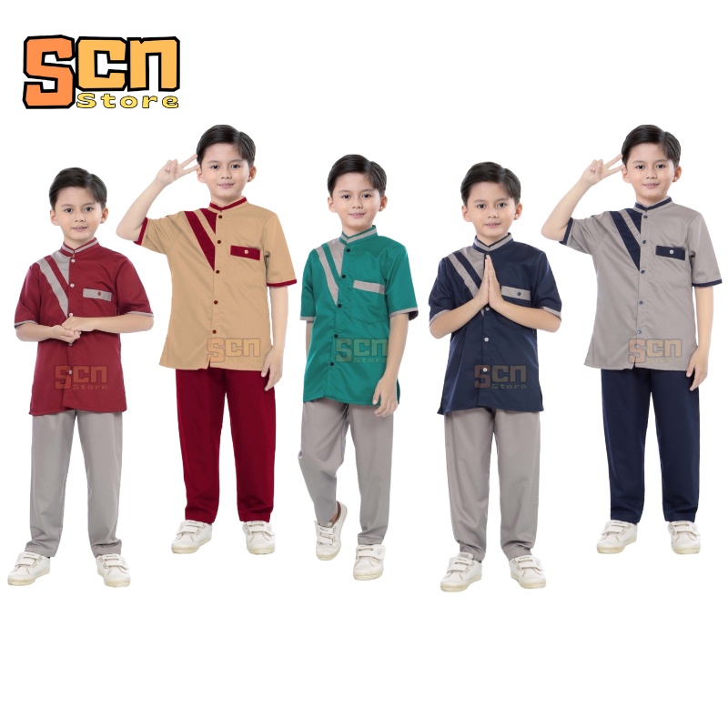 Setelan koko modern anak terbaru 1-12 thn // pakaian muslim anak