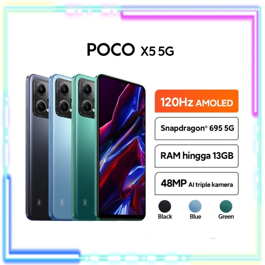 XIAOMI POCO X5 5G 8/256 NEW GARANSI RESMI XIAOMI