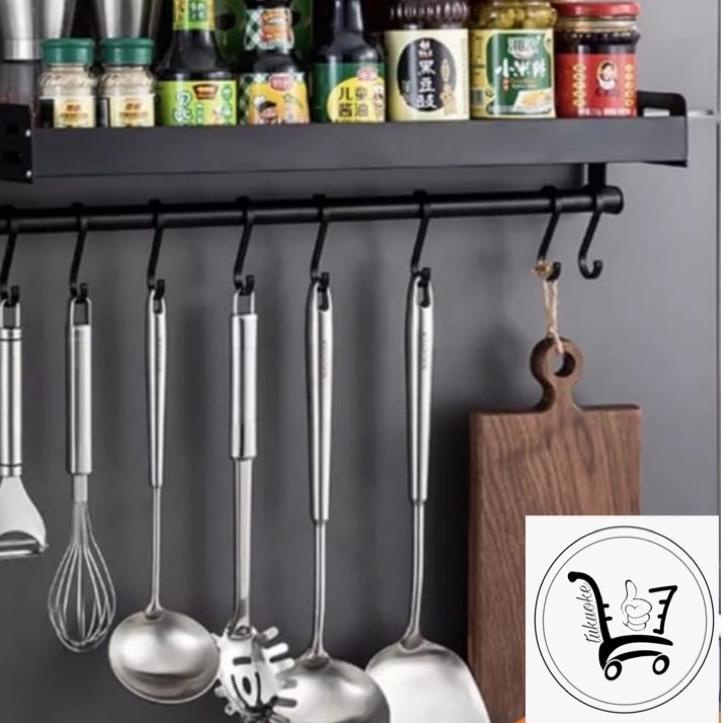 ◊ RAK BUMBU DINDING BESI RAK KITCHEN BUMBU DINDING Dapur Rak Penyimpanan Bumbu Dapur Rempah Multifun