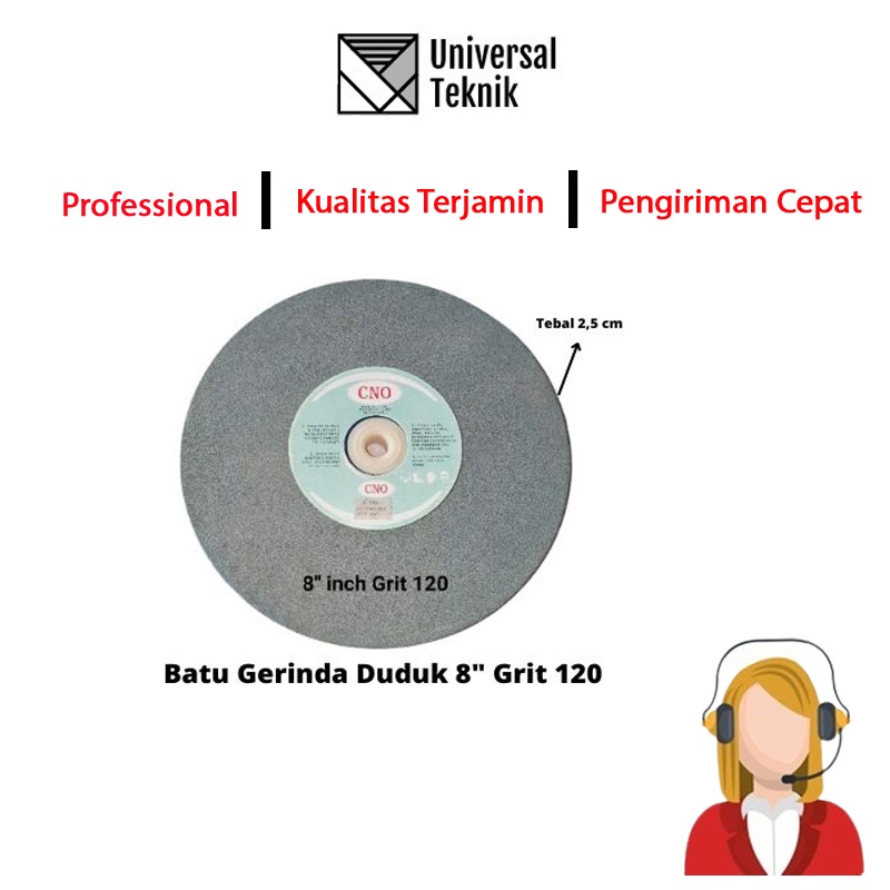Batu Gerinda Asah Duduk 8 inch Grit 120