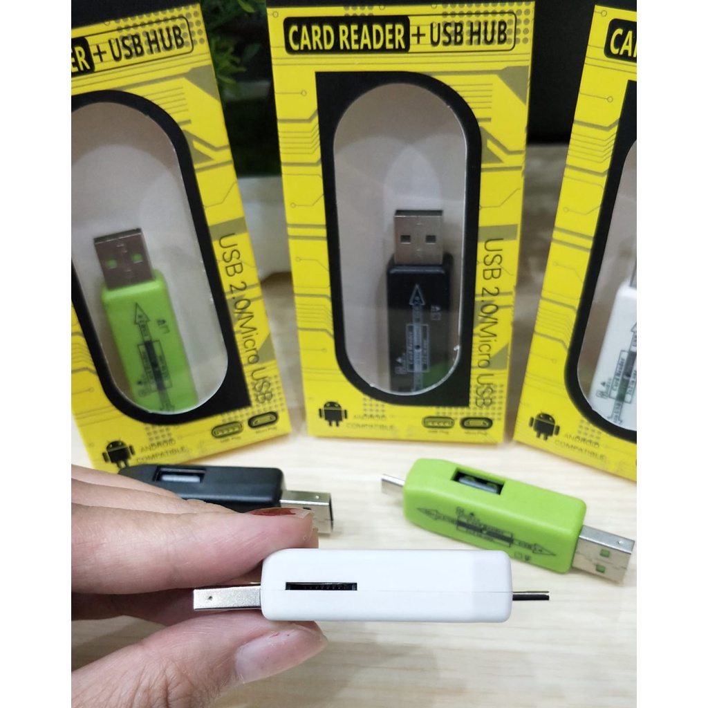 PROMO OTG MICRO USB + CARD READER + USB HUB VIBOX