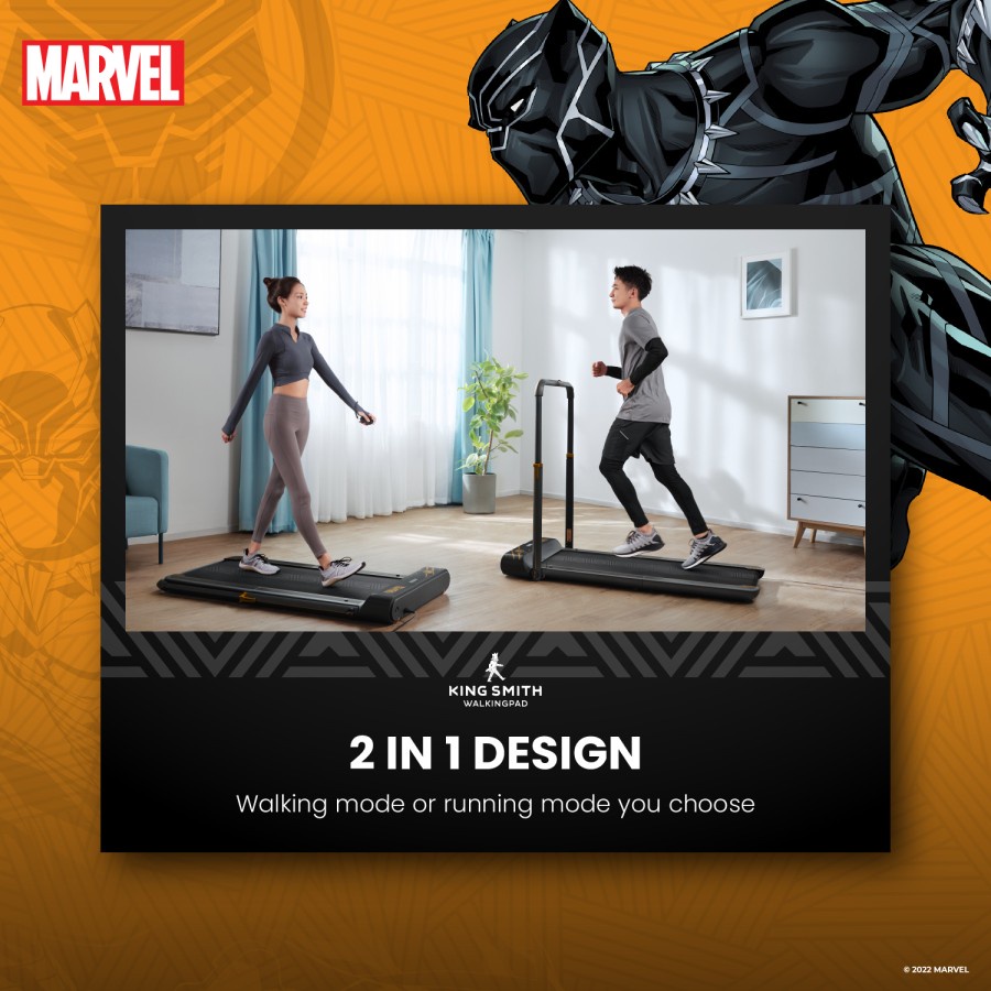 Kingsmith WalkingPad R1M PRO BLACK PANTHER EDITION Foldable Treadmill - Garansi Resmi