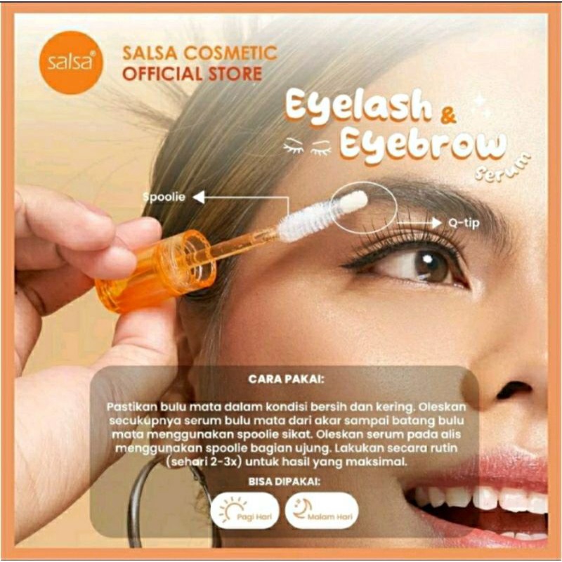 SALSA EYELASH &amp; EYEBROW SERUM / Serum Bulu Mata Pelentik Dan Penebal Bulu Mata 5ml