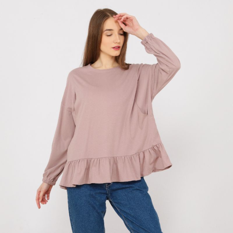 HUG MILLY - Kaos Menyusui Batwing Rempel