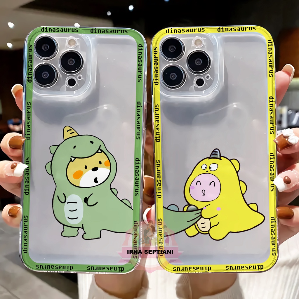 RY-199 Case hp couple fashion dino for oppo vivo samsung iphone infinix realme softcase silikon beni