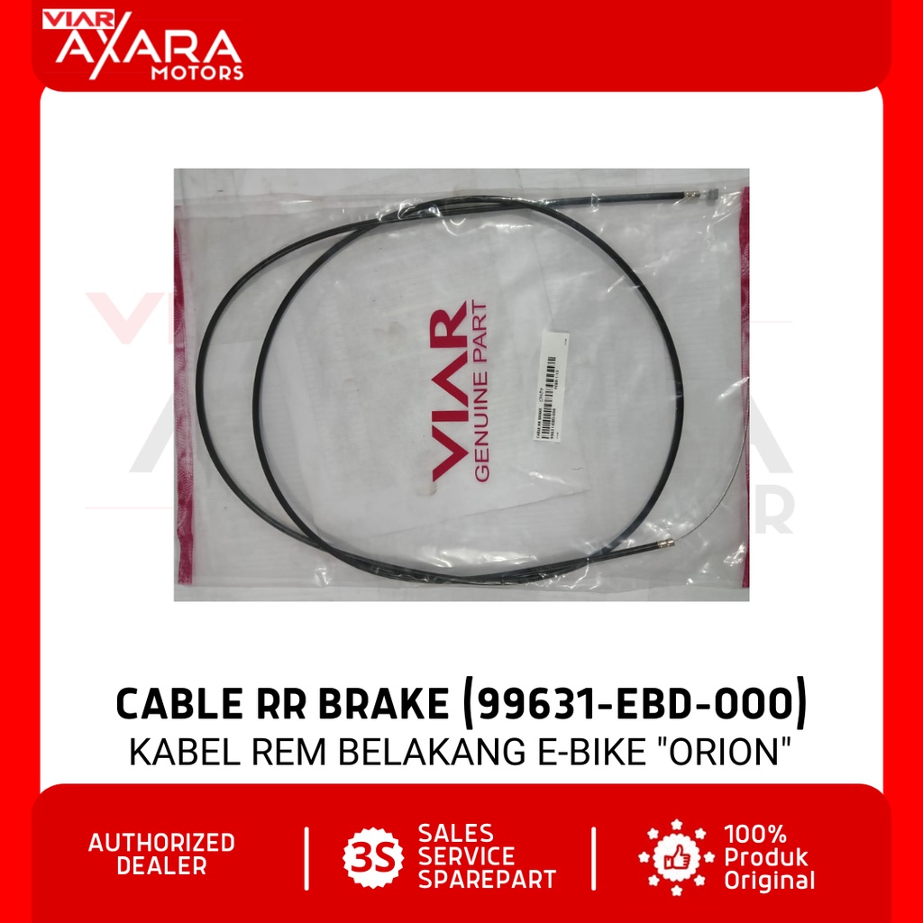 Cable RR Brake / Kabel Rem Belakang Sparepart Viar E-BIKE "ORION" (99631-EBD-000)