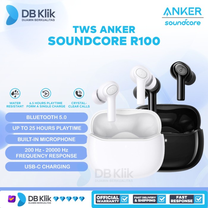 TWS ANKER SOUNDCORE R100 A3981 - TRUE WIRELESS ANKER SOUNDCORE R100