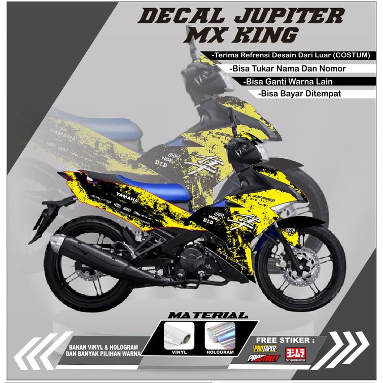 Decal Mx King 150 Full Body Sticker Dekal Decal Mx King Keren Berkualitas Full Body Costum Request