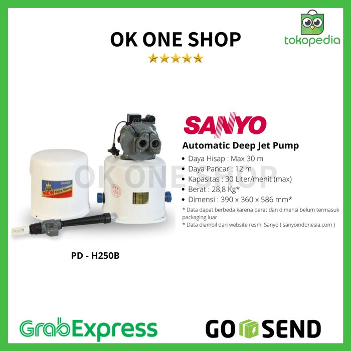 Best Seller Sanyo Jet Pump Pdh-250B