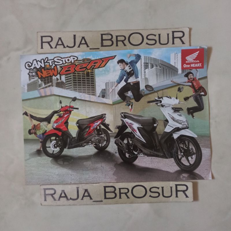 Poster brosur katalog flyer mini Honda Beat Karburator Karbu 2011
