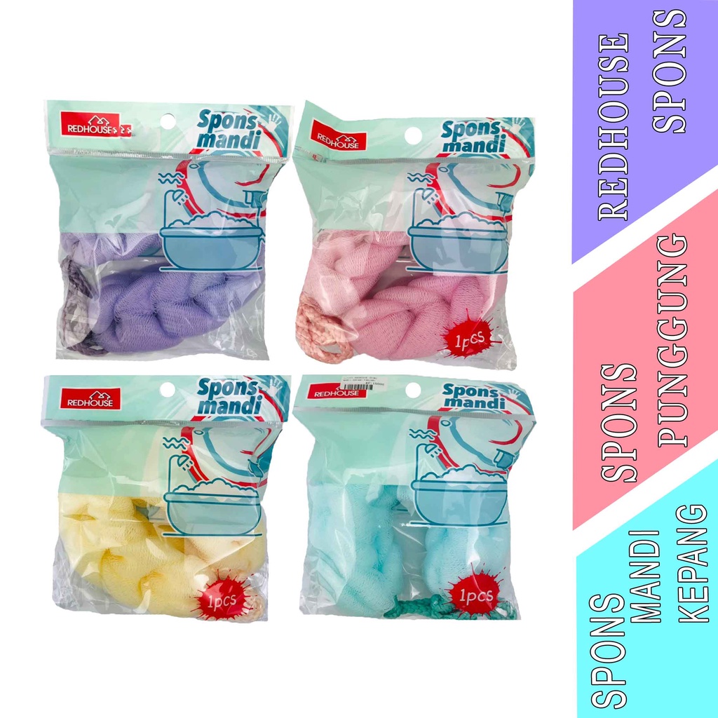 Spons Kepang Panjang- Redhouse Spons- Spons Mandi- Spons
