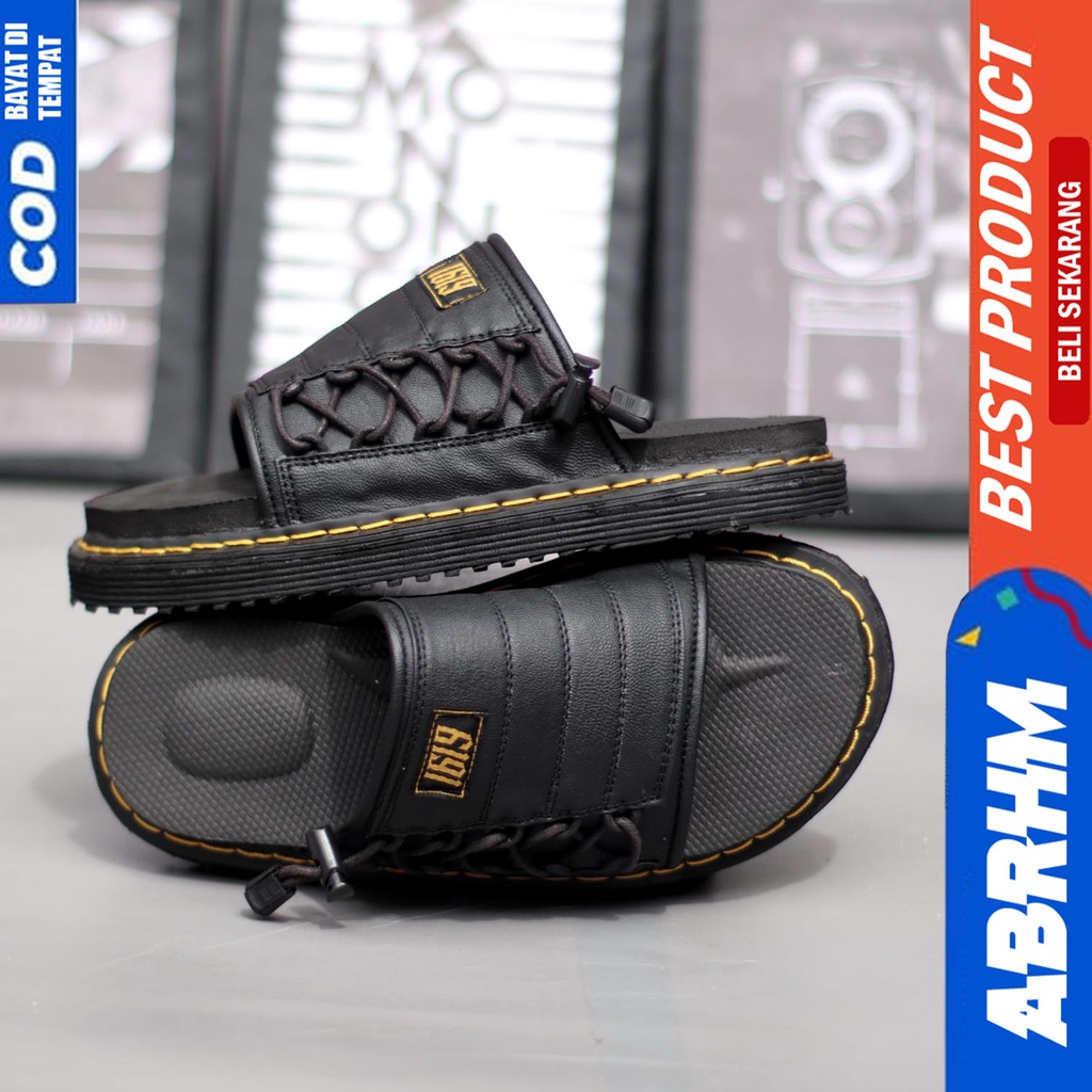 Sandal Slide Docmart Pria Sendal Selop Pria Distro Original Abraham Patrick