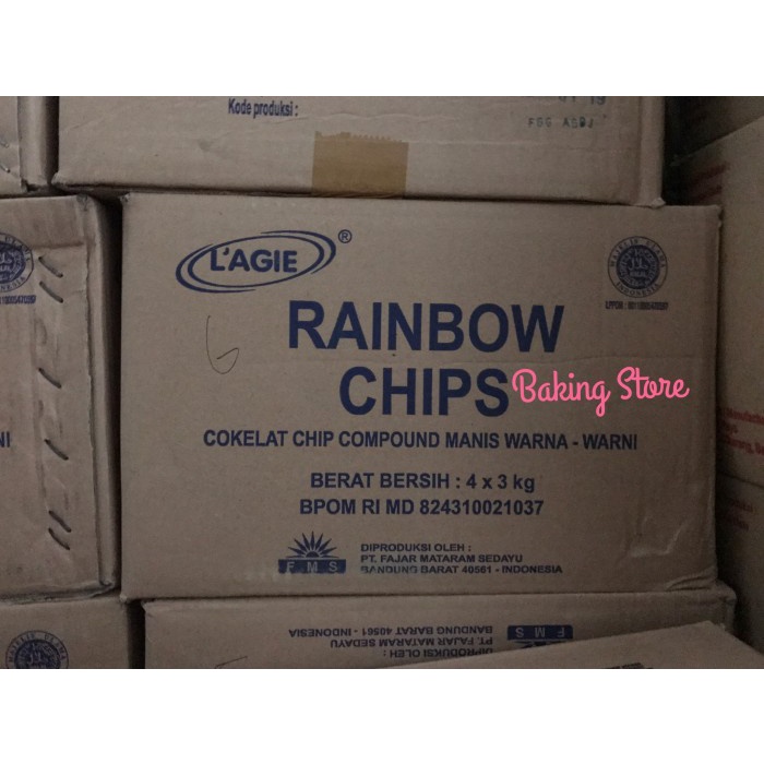 

Cokelat Chip Compund Warna Rainbow Lagie 3kg!!!