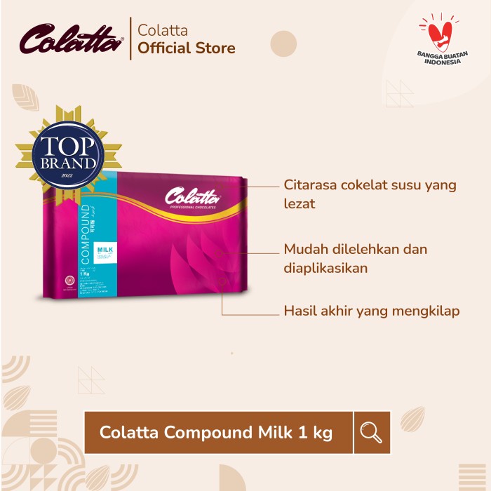 

Colatta Compound Chocolate Milk - Coklat Susu Batang 1Kg