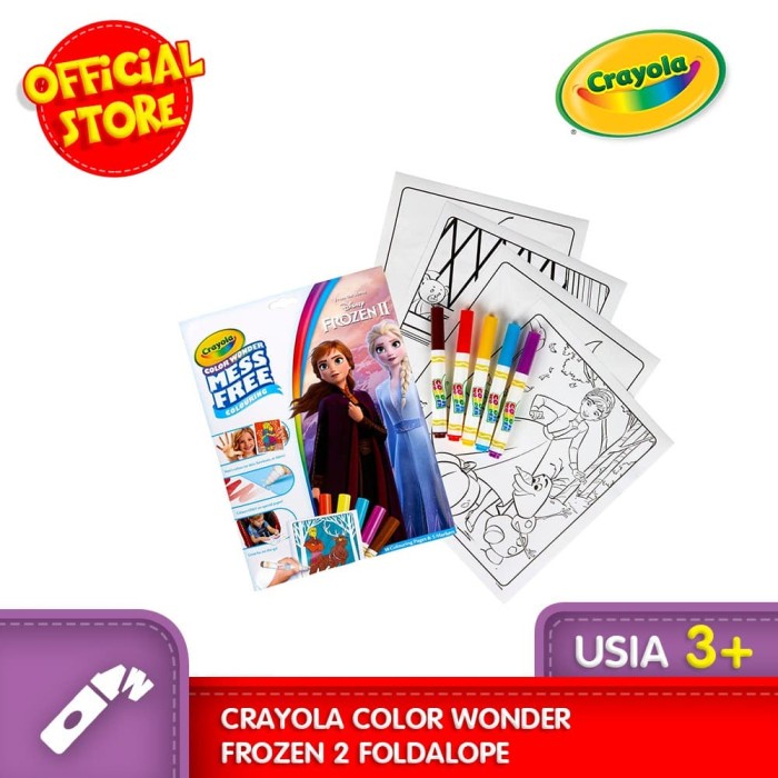 

PRODUK TERLARIS !!! CRAYOLA Color Wonder FROZEN 2 Foldalope