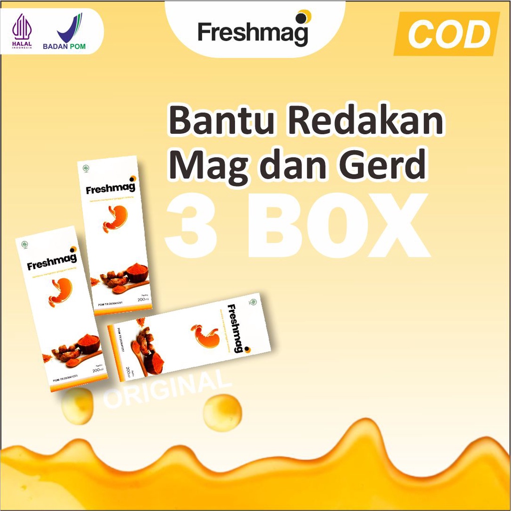 

[ORI] 3 Box FRESHMAG - Herbal Bantu Redakan Asam Lambung dan Mag Herbal Madu Herba100% Original Herbal Asli Halal BPOM DISTRIBUTOR RESMI