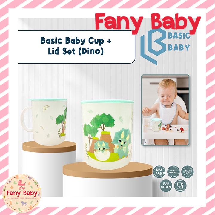 BASIC BABY CUP + LID SET GELAS + TUTUP