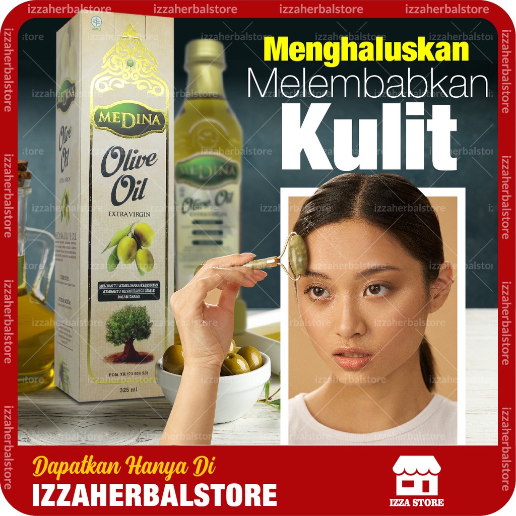 MINYAK ZAITUN EXTRA VIRGIN Medina Olive Oil Membantu Untuk Rambut Dan Menghaluskan Kulit Dan Melembabkan Kulit WAJAH GLOWING