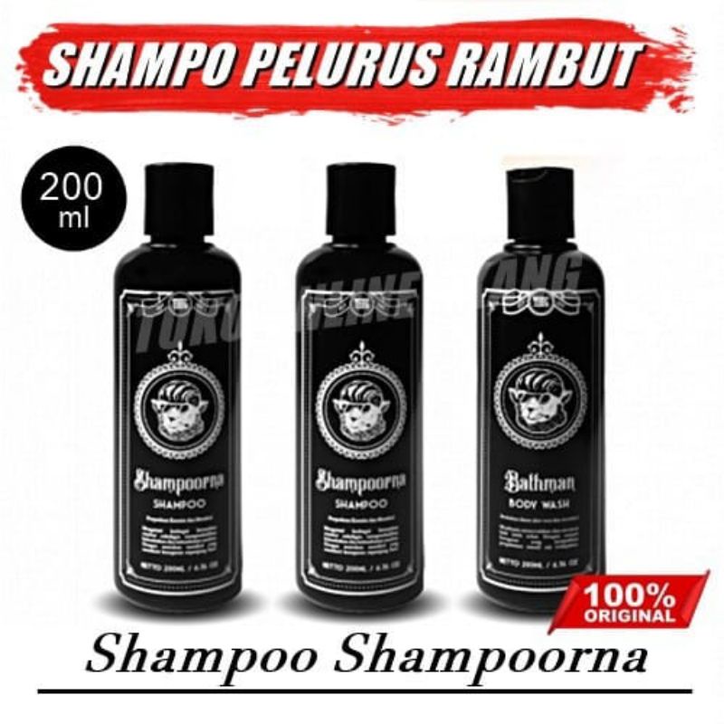 SHAMPOORNA ORI sampo pelurus rambut tanpa catok