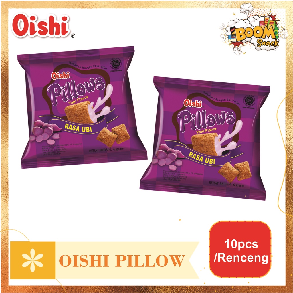 RCG - Oishi Pillow Kemasan 6gram isi 10pcs