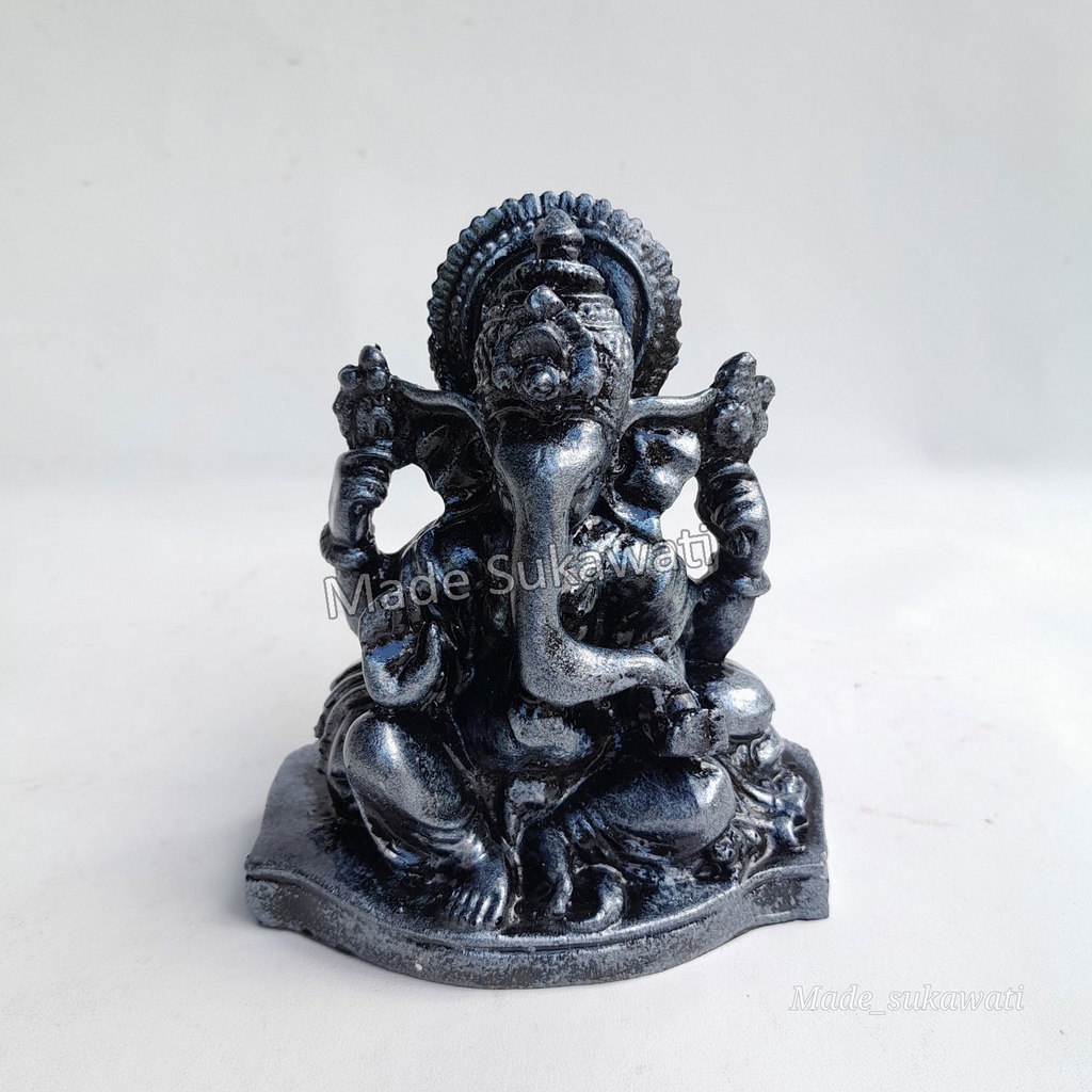 Patung Ganesha Ganesa resin mini 12cm