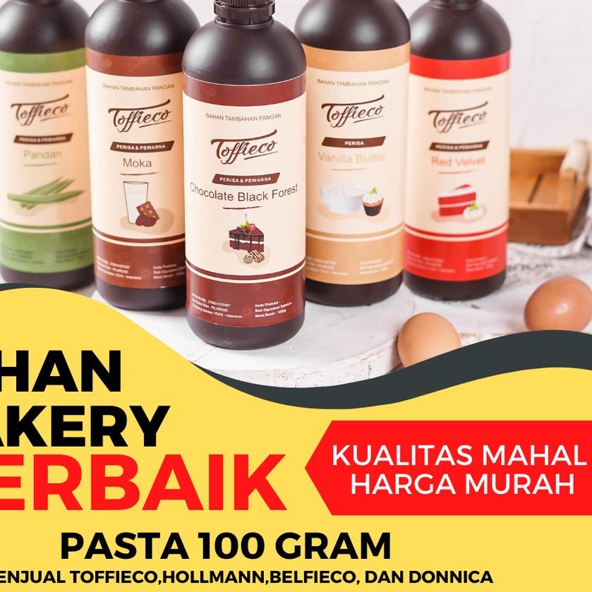 

♜ TERLENGKAP!! Toffieco Pasta 1 Kilogram Tofieco Mocca Super Vanilla Butter Pandan Coklat ♧