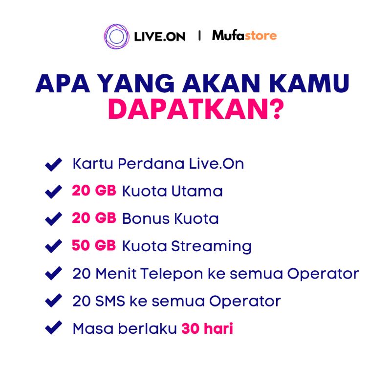 [AKTIF] Kartu Perdana Live On XL Siap Pakai Termurah | Gratis Ongkir COD