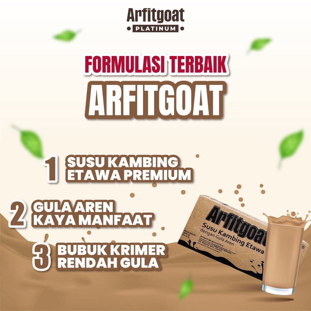 

Arfitgoat Susu Kambing Etawa Gula Aren Goat Milk Aren