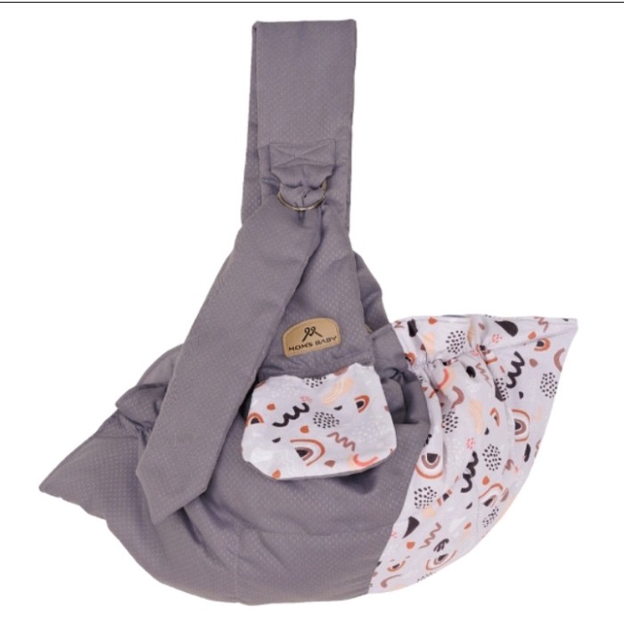 gendongan bayi  Mom's Baby Gendongan Bayi Samping newborn Aurora Series - MBG1022 - Grey(X9M4) Termu