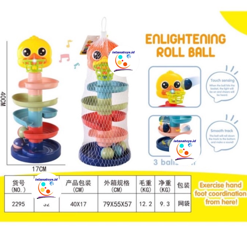 ID Mainan Baby Enlightening Roll Ball No.2295