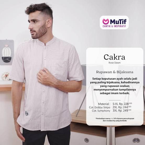 KOKO CAKRA / KOKO MUTIF / KOKO LENGAN PENDEK / KOKO DEWASA / KOKO KEKINIAN / KOKO TERBARU / CAKRA MU