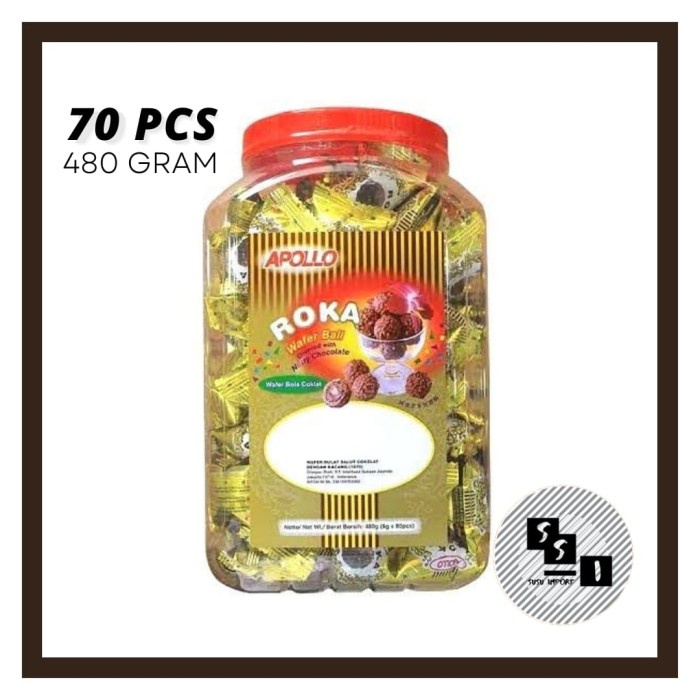 

Apollo Roka Toples/ Biskuit bulat roka 80pcs 480g