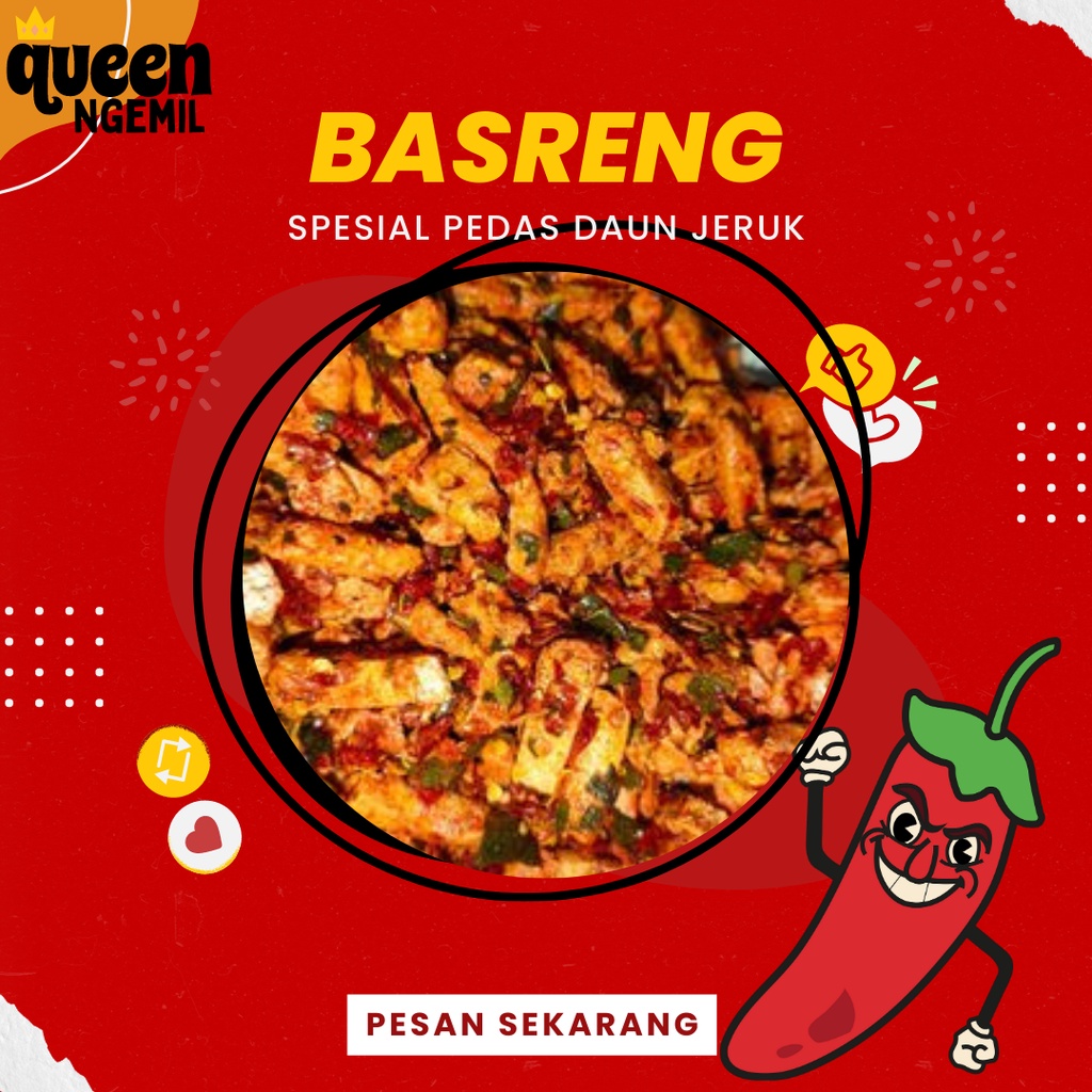 

BASRENG PEDAS SPESIAL DAUN JERUK SUPER KRIUK (200gr)