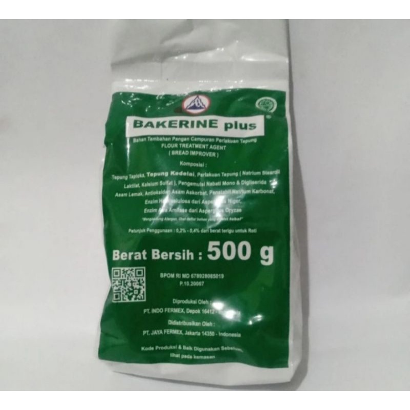 

Bread improver bakerine plus/pelembut roti 500gr