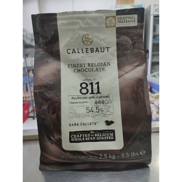 Callebaut Dark Belgian Chocolate 811 54,5% 500gr