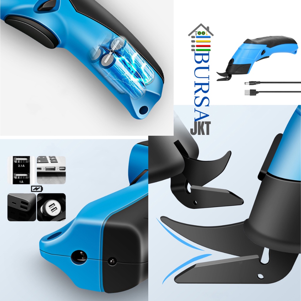 GUNTING POTONG KAIN KARPET KERTAS KARTON PVC 3.6V CUTTING MACHINE ELECTRIC SCISSOR