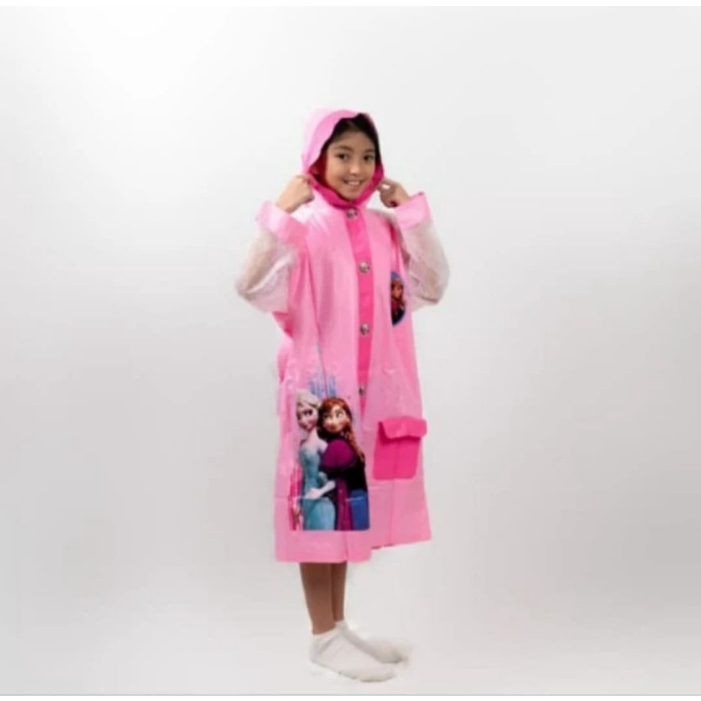 Jas Hujan Terusan Karakter Anak Anti Bocor Motif Lucu dan Imut (BELAKANG ADA TEMPAT TAS )