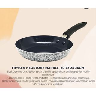 MAXIM NEOSTONE Wajan Penggorengan Panci Neo Stone Frypan 20 cm 22 cm 24 cm 26 cm ANTI LENGKET NON-STICK Fry Pan