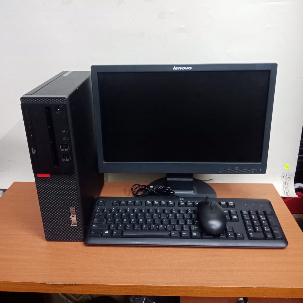 PAKETAN CPU/PCLENOVO SFF  i3/i5/i7 3rd Gen KOMPUTER + Monitor Keyboard - Mouse  - Core i3, LCD 17 INCH