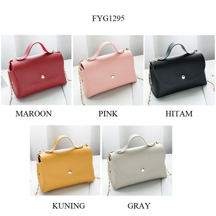 FYGALERY FYG1295 Tas Selempang Wanita Sling Bag Korea Fashion Tas Bahu dan Tas Jinjing