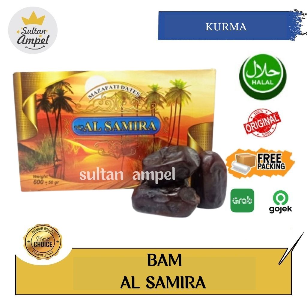 

Kurma bam /Kurma BAM Anggur SAMIN Al Samira 500gr Asli Arab Saudi/ kurma anggur original / kurma bam 500gr murah / oleh oleh haji dan umrah/Tinggi Serat Daging Tebal & Bagus Untuk Pencernaan