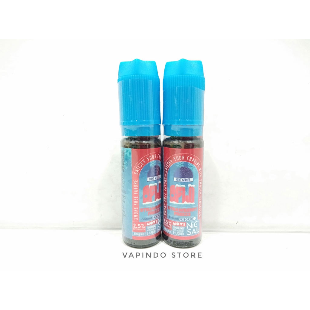 NIC 30MG NICSAL99+ AFLO STRAWBERRY FREEZE 15ML BY MOVI LIQUID