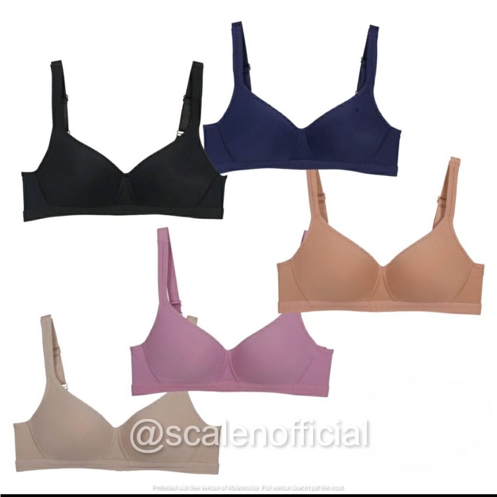 BRA SCALEN SECRET 168 | Size 36B - 42B | Bra Tanpa Kawat | Dalaman Perempuan | Beha Tanpa Kawat | BH