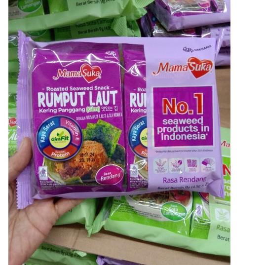 

Paling Laris mamasuka rumput laut Nori 9g (2pcs x 4,5g).