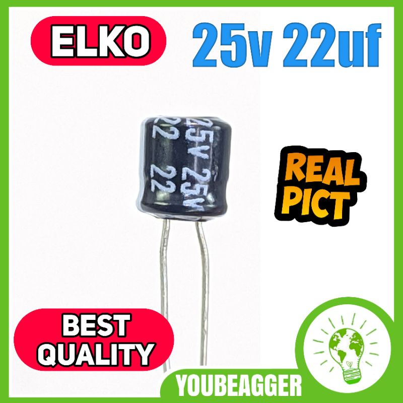 Elko 25v 22uf