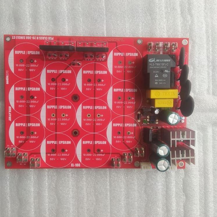 ✹ ELITE KIT PSU CLASS H SINGLE CT PCB DOUBLE LAYER 12 ELCO CAPACITOR ☺