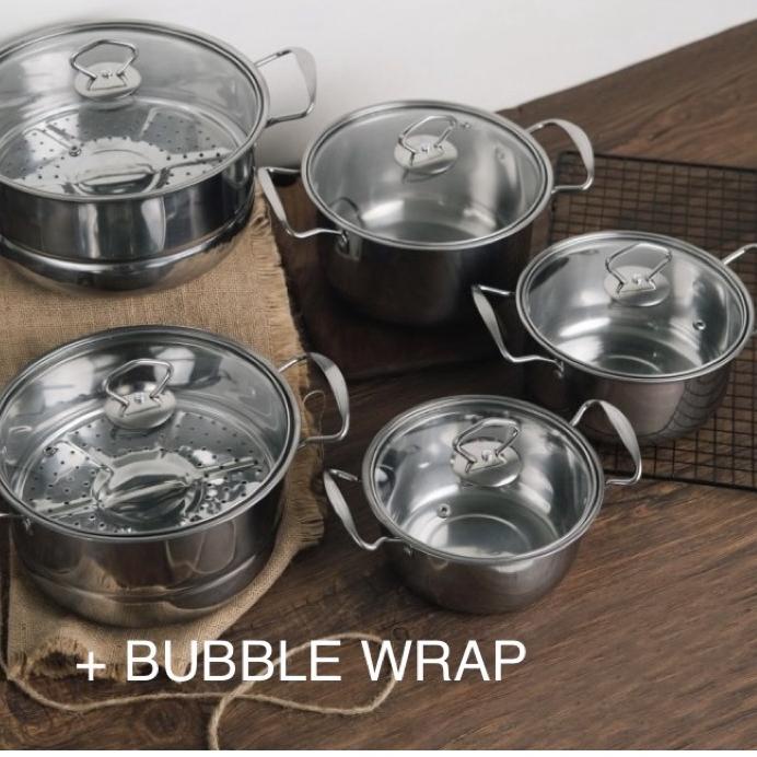 ➧ Panci Set High Pot Steamer Stainless 5 In 1 ➭