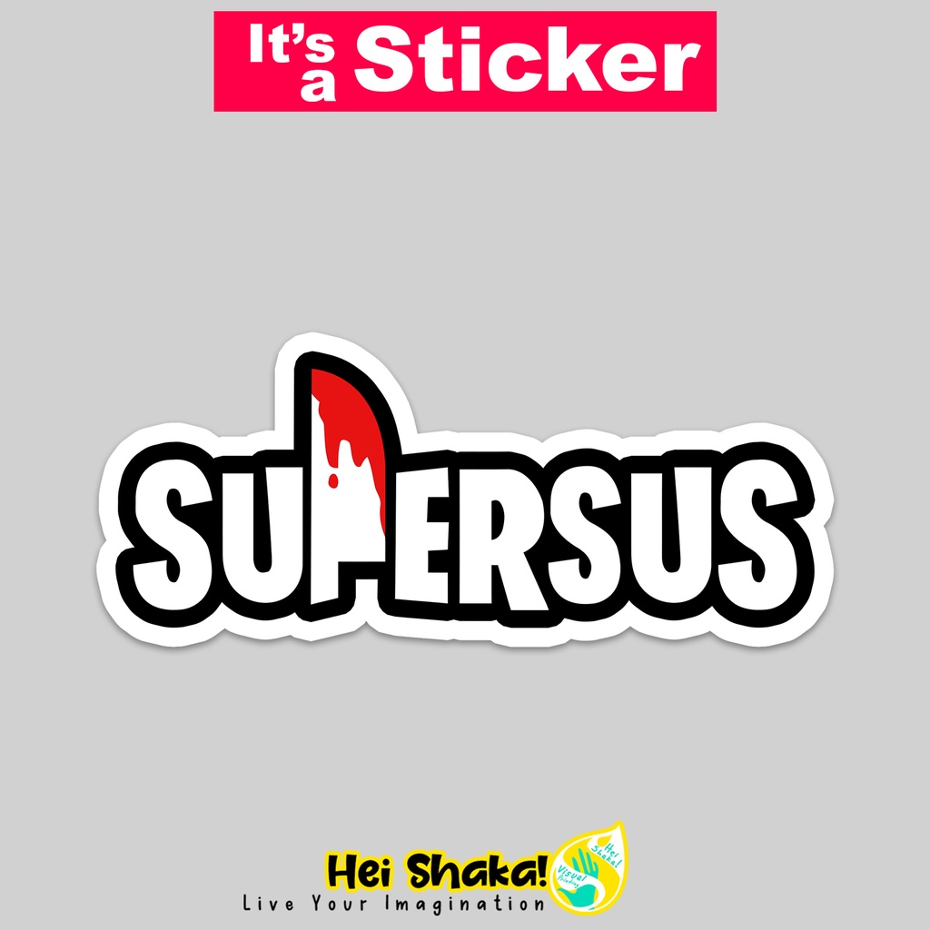 

Stiker Supersus Logo Sticker Gamer Tempelan Gaming Bahan Vinyl Anti Air