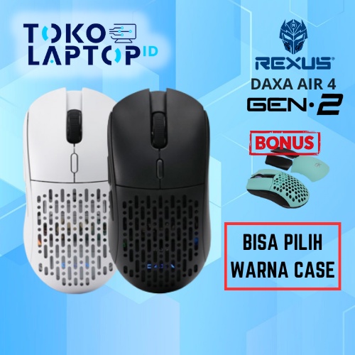 Rexus Daxa Air 4 / IV Gen 2 V2 Pro Wireless Gaming Mouse Garansi Resmi