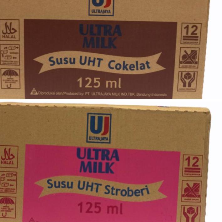 

➭ Ultra Milk UHT 125ml X 40pcs pengiriman dg kargo max 2dus/resi ☀